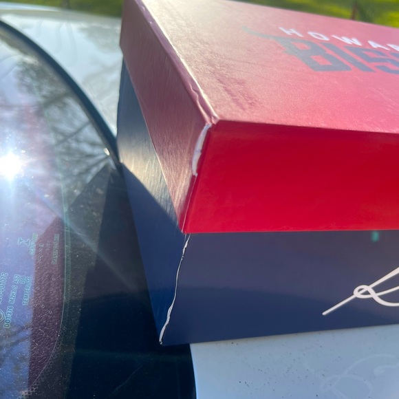 Kool Kiy Jordan 1 Custom Shoes (Red / Blue / White / Cream Grey)(Size 13) - Picture 11 of 12